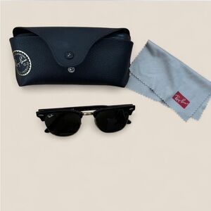 Ray-Ban Black Sunglasses with Gold Accents